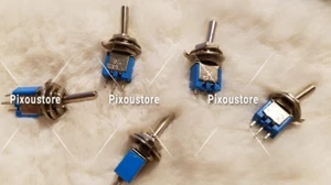 Lot de 5 mini inverseurs : interrupteurs ON/ON 3A 250V 1 RT neufs 7-29 - Picture 1 of 4