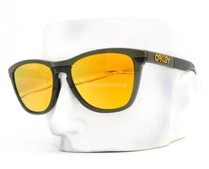 Oakley Frogskins OO9284 Sunglasses Dark Brush Olive Ink Polarized 24K w/Pouch - Picture 1 of 8