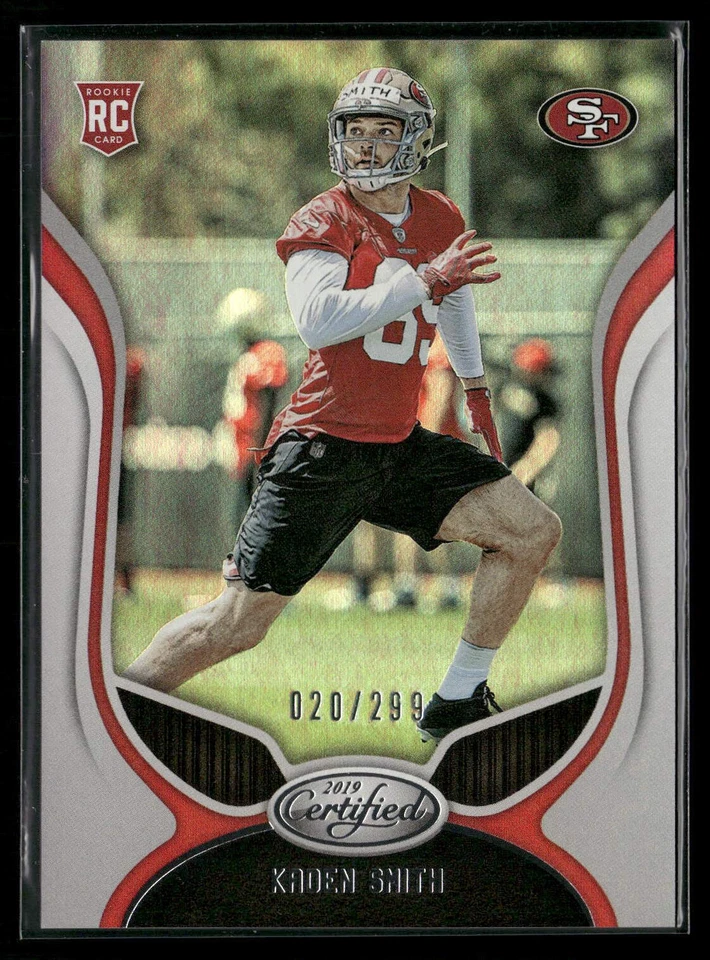 Kaden Smith 2019 Panini Certified #176 208/299 Rookie Mirror San Francisco 49ers - Image 1 of 2