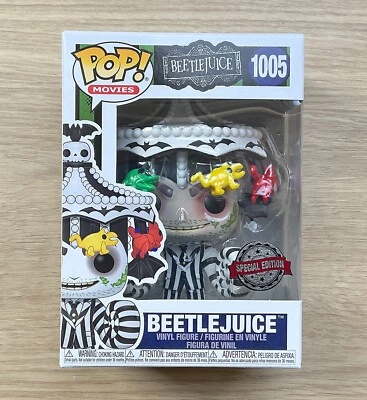 Funko Pop Beetlejuice con sombrero de carrusel #1005 + protector gratuito Foto 1 de 4