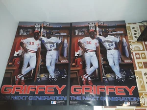 Vintage 1990 Costacos GRIFFEYS THE NEXT GENERATION Poster Ken Jr. & Sr. 24 x 16 - Picture 1 of 7