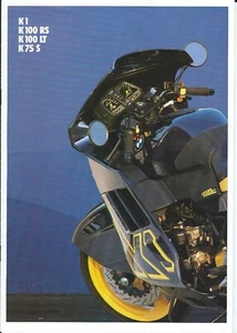 Motorcycle Brochure - BMW -  K1 - 100 RS - K100 LT - K75 S - 1989 (DC829) - Bild 1 von 1