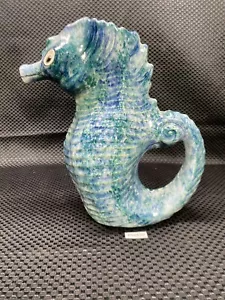 Vaso cavalluccio marino ceramica IN6136 - Foto 1 di 9