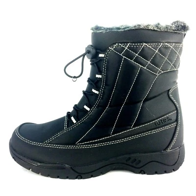 Totes EVE Womens Black Waterproof Side Zip Up Boot, Width M - Image 1 of 4