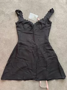 Black House of CB mini dress Tilly Size M longer length - Picture 1 of 3