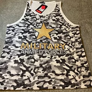 Beach Sleeveless Shirt Womans XXL Swimsuit CoverUp Tank Top Shirt CAMO Cotton - Picture 1 of 23