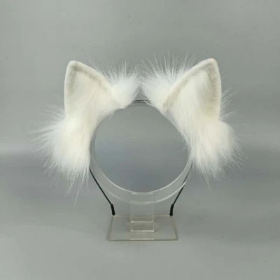 Lady Headband Ear Faux Fur Headwear Headdress Party Lolita Cosplay Clubwear Cute - Image 1 of 4