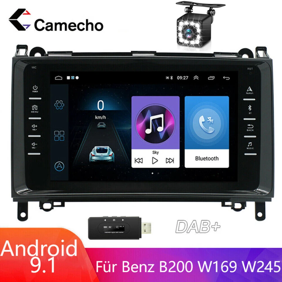 8" DAB+ Autoradio GPS Für Mercedes Benz Klasse Sprinter W245 W169 Viano + Kamera - Bild 1 von 4
