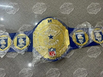 Cinturón Campeonato NFL Dallas Cowboys Adulto Talla 2mm Latón Foto 1 de 4