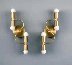 Sputnik Wall Sconce Vanity 4 Bulb Modern Mid Century Wall Light Fixture Lamp - Picture 1 of 4