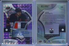2021-22 Upper Deck Allure Purple Diamond /10 Leon Draisaitl #52 Patch Auto