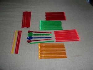 Swizzle Sticks Red Coach Grill Spoon Hilton Hotel Golden Nugget Caesars Drink - Picture 1 of 8