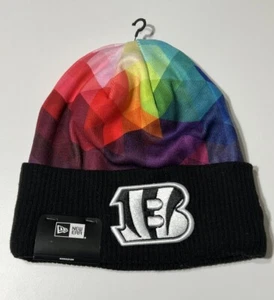 Cincinnati Bengals New Era Black 2023 NFL Crucial Catch Beanie Knit Hat NWT - Picture 1 of 4