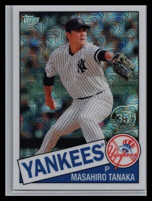 2020 Topps Series 2 #85TC-28 Masahiro Tanaka 1985 Topps Refractor Silver Pack NY - Image 1 of 2