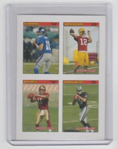 Aaron Rodgers / Alex Smith 2005 Topps Bazooka 4 en 1 pegatinas novato inserción SP - Imagen 1 de 2