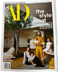 Architectural Digest Magazine Style Issue Chrissy Teigen John Legend Cover - Picture 1 of 7