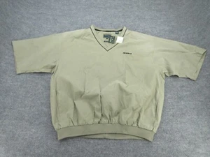 Bollé Golf Jacket Mens Extra Large Green Khaki Pullover V-Neck Adult XL NEW Tags - Picture 1 of 10