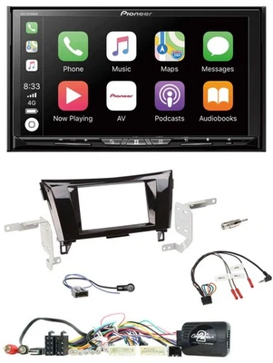 Pioneer 2DIN Lenkrad USB DAB DVD Bluetooth Autoradio für Nissan X-Trail Qashqai - Bild 1 von 4