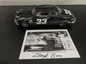 Lloyd Dane Signed 1954 Winston West Champ Hudson Hornet 1/24 Custom Diecast - Picture 1 of 14
