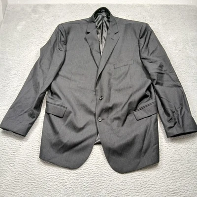 Blazer Pronto Uomo Platino Para Hombres 54 Largo Gris Carbón Lana Calce Moderno Chaqueta Foto 1 de 4