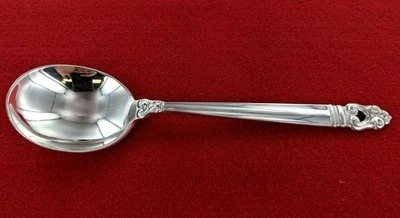 Cuchara sopera INTL plata esterlina real danesa sin monograma 6 1/2" Foto 1 de 2