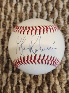 Glenn Robinson Signed Baseball Score Board COA Spalding Official Major League - Picture 1 of 2