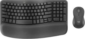 Logitech - Wave Keys MK670 Combo Ergonomic Wireless Keyboard and Mouse - Picture 1 of 5