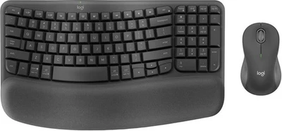 Logitech - Wave Keys MK670 Combo Ergonomic Wireless Keyboard and Mouse - Image 1 of 4