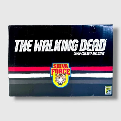 🩸 Walking Dead Shiva Force ESTANTE DESGASTE PAQUETE DE 4 SDCC 2017 variante sangrienta nuevo Foto 1 de 4