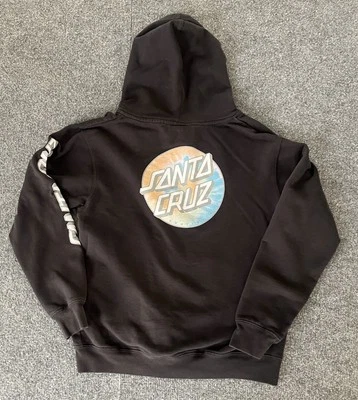 santa cruz mujer sudadera con capucha talla grande L negro cremallera completa manga larga logo surf Foto 1 de 4