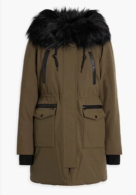 NUEVO CON ETIQUETAS $595 RUDSAK Parka con capucha recortada de felpa para mujer talla L Foto 1 de 4