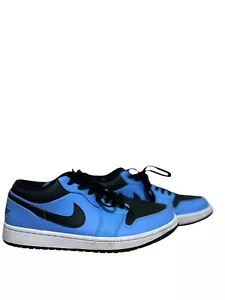 Nike Air Jordan 1 Low 'University Blue Black' 553558-403 Men's Sz 10.5 - Picture 1 of 6