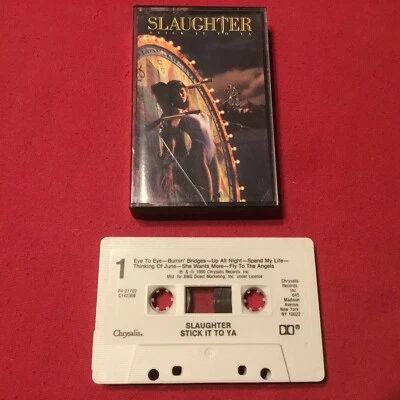 Slaughter – Stick It To Ya  *1990:Chrysalis –Cassette F4-21702 (BMG Music Club)  - Image 1 of 4