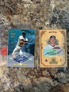 Topps Miguel Tejada Auto Oakland Athletics Mark Mulder /25 Diamond Kings Auto - Picture 1 of 4