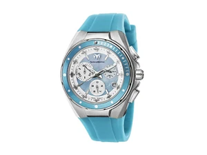 TechnoMarine Steel Blue Mother of Pearl Dial Chronograph Unisex Watch 110006 - Picture 1 of 4