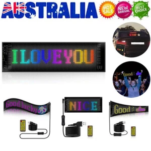 APP Programmable Car LED Sign Colorful Scrolling Message Display Board Screen - Picture 1 of 18
