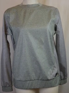 NEW Nike NikeLab Women's Quick Strike Mesh Fleece Gym Top Grey LARGE L GRAY - Picture 1 of 7