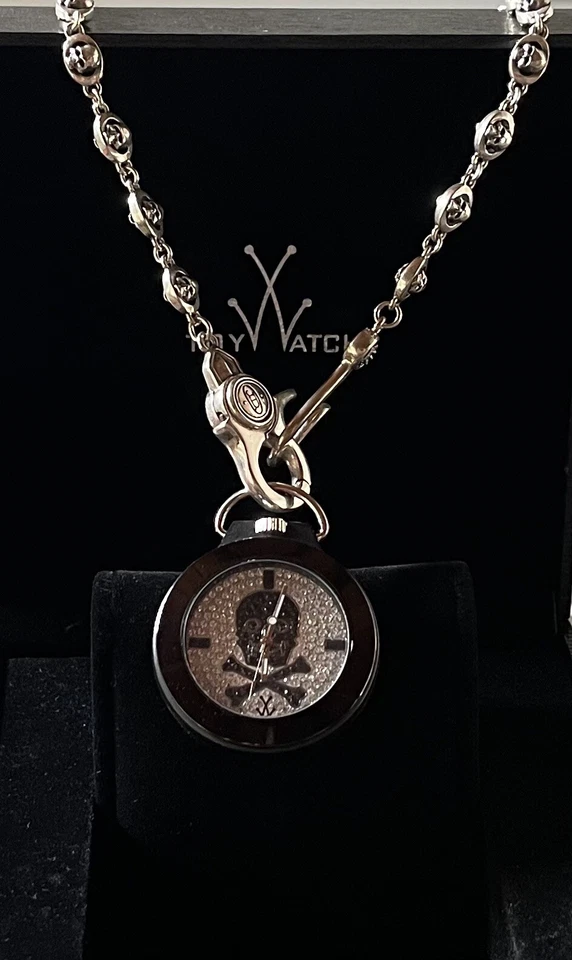 Reloj Bolsillo ToyWatch Colaboración con Justin Davis Cabeza Calavera Foto 1 de 4