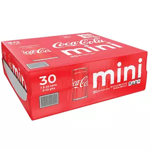 3 set Coke Cola Original Classic Coke Soda Mini Cans Soft Drink - 30 Pack 7.5 oz - Picture 1 of 5