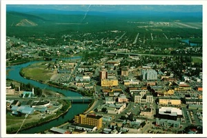Fairbanks Alaska Postcard Gold Town aerial view - Bild 1 von 2
