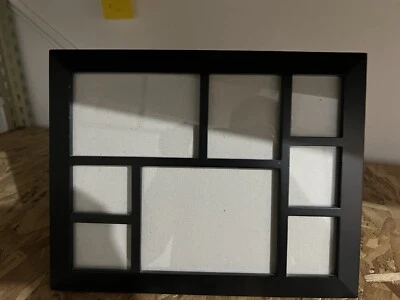 黑色相框带 8 个隔层 5-2x3,3x3.5,4x6 — 第 1/2 张图片