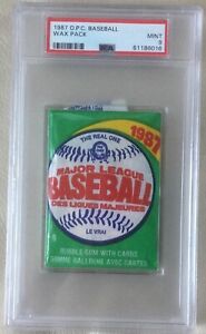 1987 O-Pee-Chee Baseball Wax Pack - PSA Mint 9!