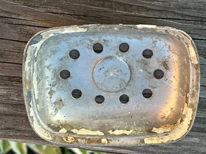 Antique Clawfoot Tub Soap Dish Metal Sink Wall Hanging Basket Holder - Picture 1 of 8