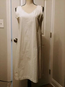 French Handmade Chemise/Home Wear/Night Wear Cotton Dress from France - Picture 1 of 6