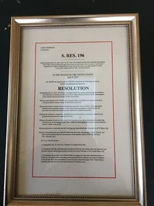 Collector Car Appreciation Day Resolution Framed - Picture 1 of 5
