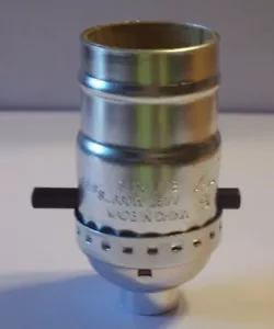LÁMPARA PUSH-THRU ENCHAPADA EN NÍQUEL PIEZA NUEVA 30773J - Imagen 1 de 3