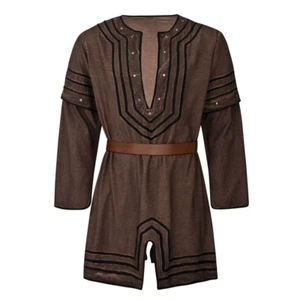 Viking-inspired Tunic Medieval Fantasy Tunic for Men, Knight Warrior Outfit LARP - Picture 1 of 5