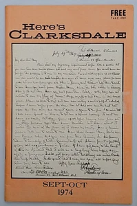 HERE'S CLARKSDALE MISSISSIPPI PROMOTIONAL BOOKLET 1974 LAMAR FONTAINE ARTICLES - Picture 1 of 6