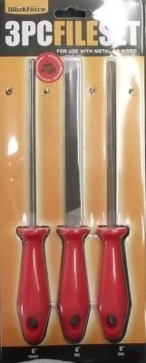 Workforce 164-585 3PC. 6in. File Set Metal or Wood 22010 - Image 1 of 4