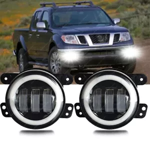 LED Fog Light Lamps For Nissan Frontier Titan Armada Navara 2005-2019 Left Right - Picture 1 of 16